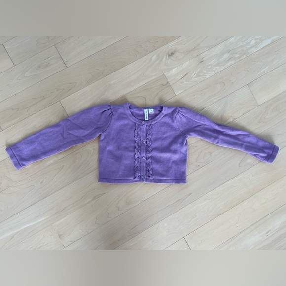 Janie and Jack cropped cardigan sized 2T - Picture 2 of 2